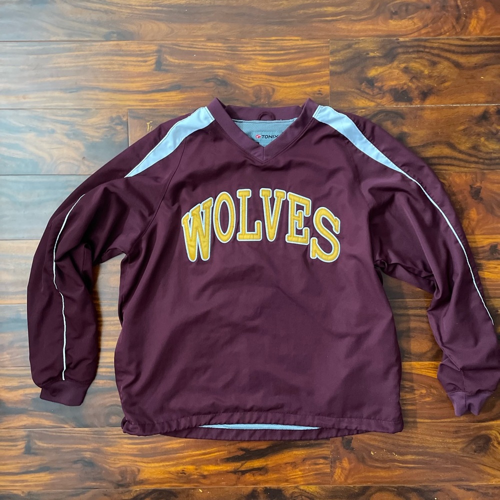 Maroon Wolves Sweater Size S